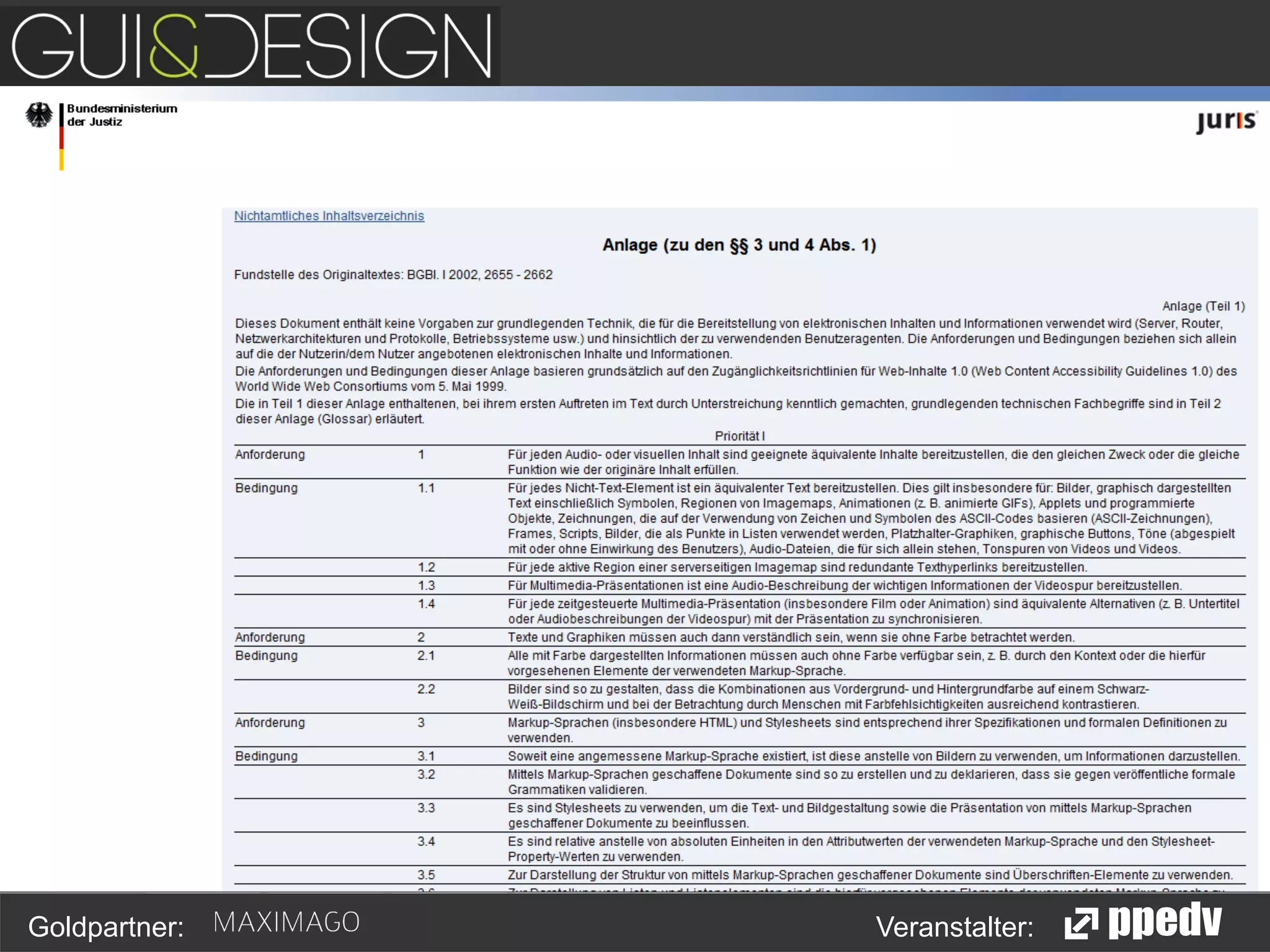 Goldpartner:

Veranstalter:

 