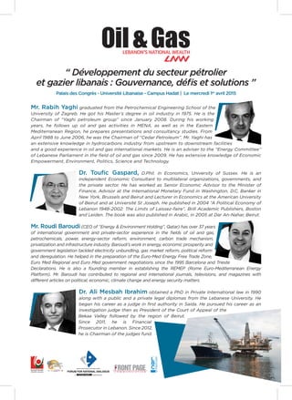 Oil & Gas at LU - Speakers presentation