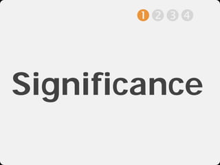 



Significance
 
