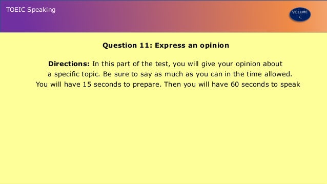toeic speaking sample questions Toeic sample speaking test.