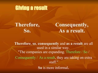 Speaking English (Linking Words) | PPT