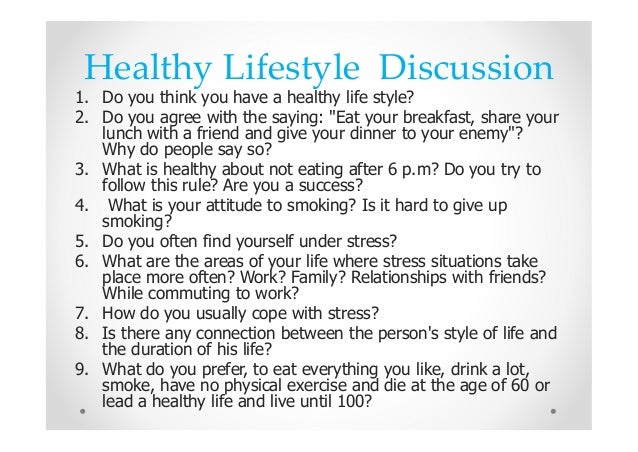 Speaking class 4. Health and Fitness