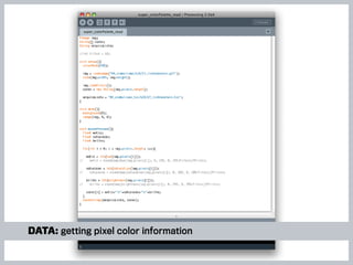 data: getting pixel color information
 