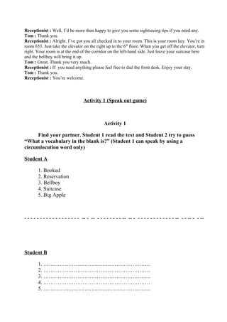 Speaking lesson plan 4