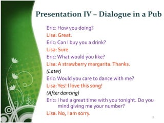 Speaking Lesson Plan – In A Pub