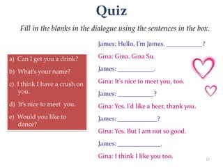 Speaking Lesson Plan – In A Pub