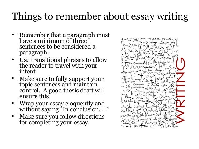 Good and Bad things to remember in Essay Writing