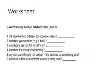 Worksheet
 