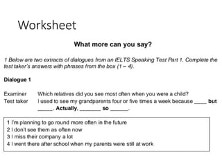 Worksheet
 