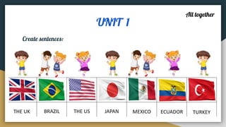 UNIT 1
Create sentences:
All together
 