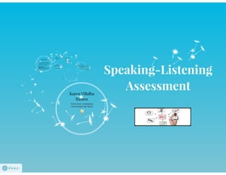 Speaking and listening assessment