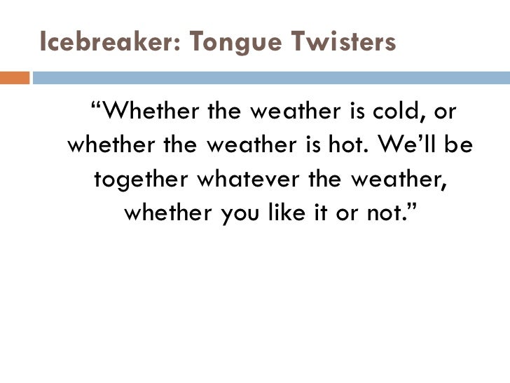 Speaking The Truth In Love