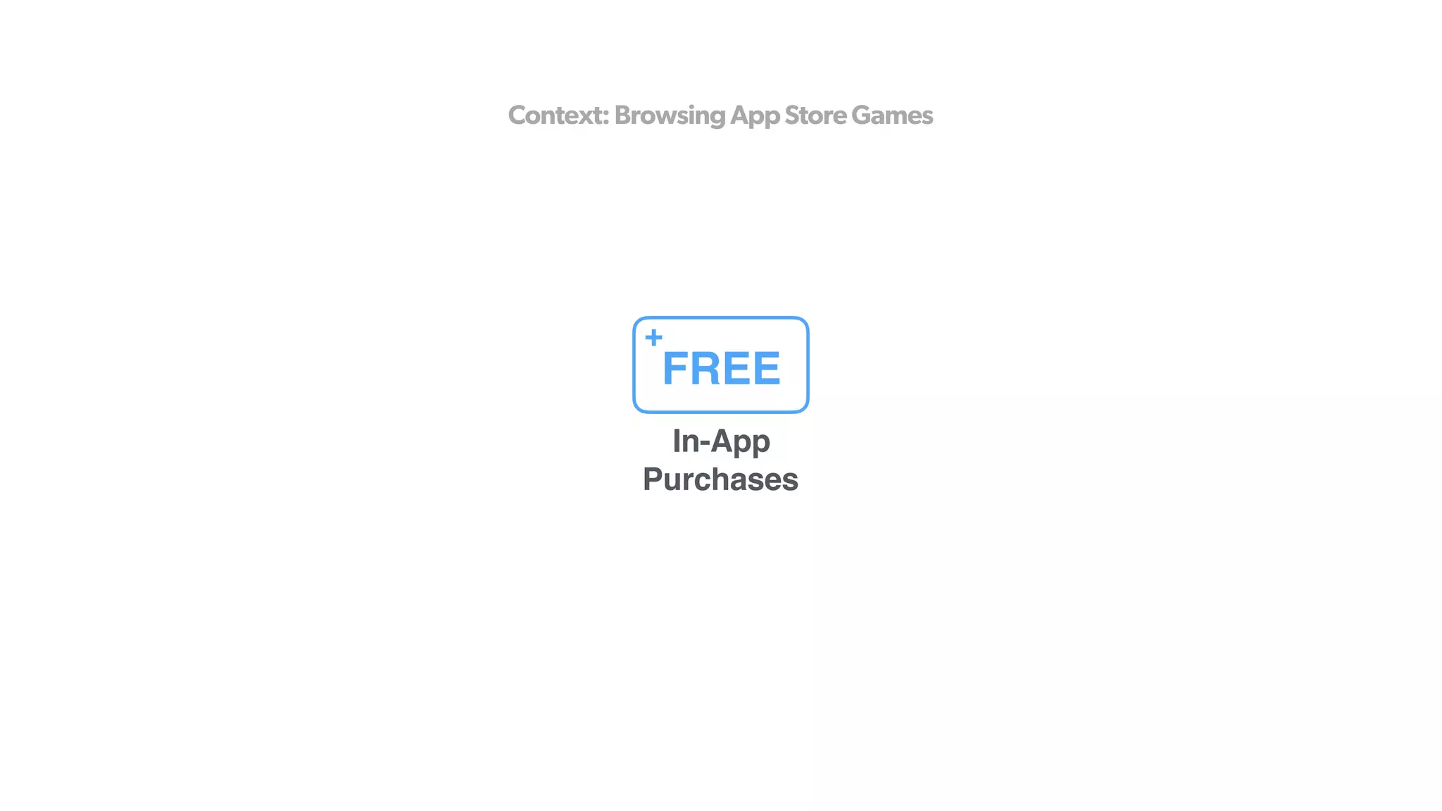 FREE
In-App
Purchases
+
Context:BrowsingAppStoreGames
 