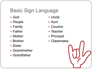 Speaking with our hands | PPTX