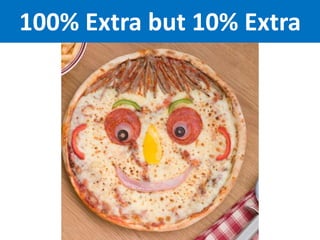 100% Extra but 10% Extra
 