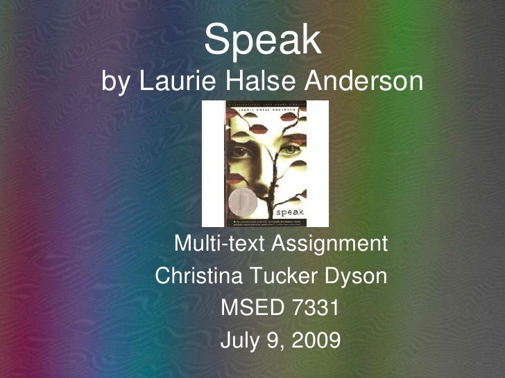 essay on speak by laurie halse anderson essay on speak by laurie halse anderson