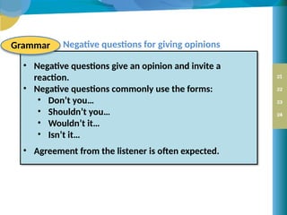 Speak Now 4-6-2 negative questions_88789 | PPTX
