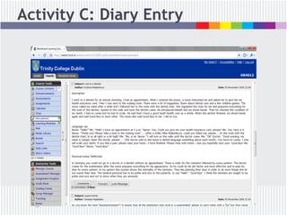 Activity C: Diary Entry
 