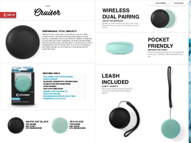 speaqua cruiser bluetooth wireless speaker