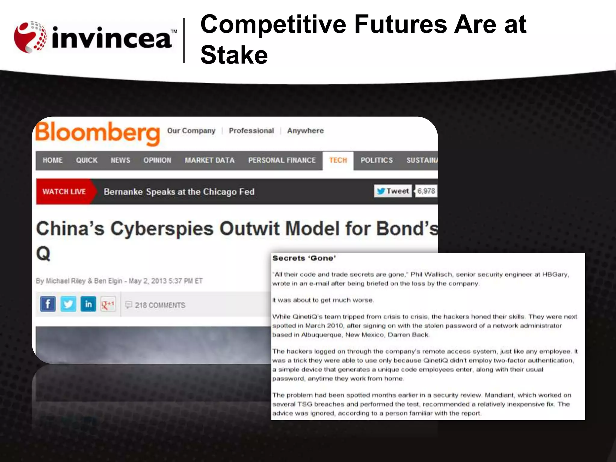 Competitive Futures Are at
Stake
 