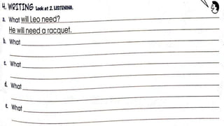 SPEC 5 Unit 12 What will we need?