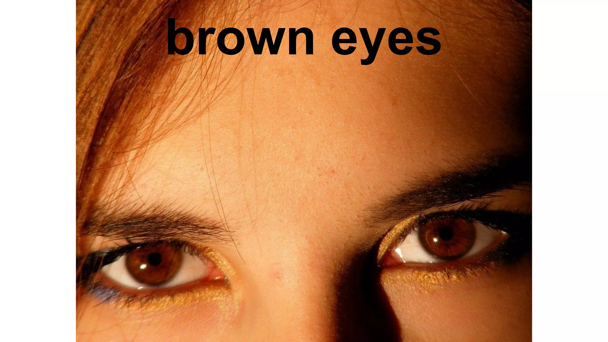 brown eyes
 
