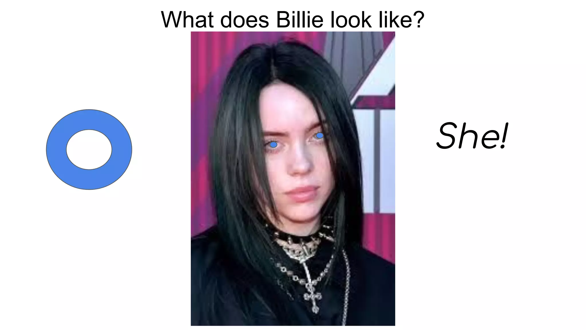 What does Billie look like?
She!
 
