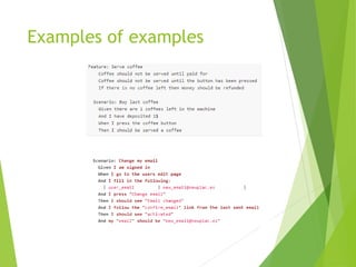 Examples of examples
 