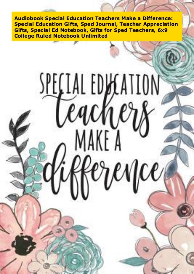 Audiobook Special Education Teachers Make A Difference Special Educa