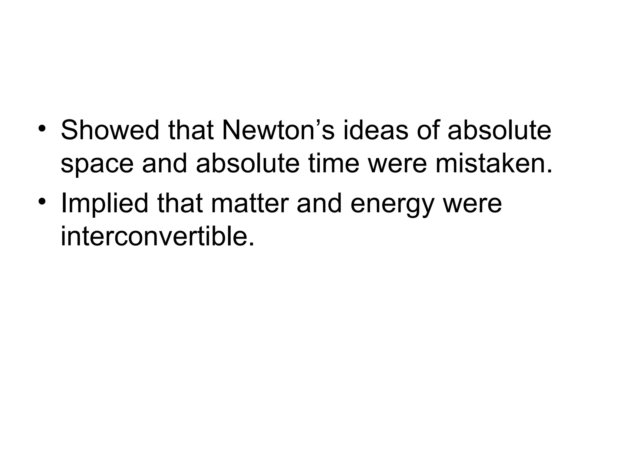 Absolute Space Special Theory Of Relativity | PPT