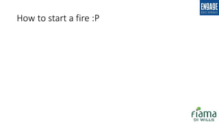 How to start a fire :P
 