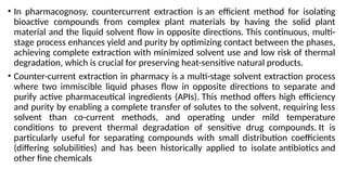 Extraction Use Only SPECIAL APPLICATIONS OF EXTRACTION TECHNIQUES | PPTX