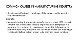 Special causes and common causes of variation in Manufacturign industry ...