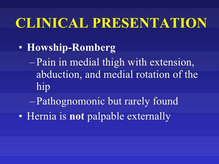 Howship Romberg Sign Rehabilitating Romberg | ACNR