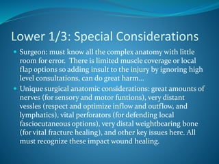 Special considerations for wounds and lesions, key anatomic regions ...