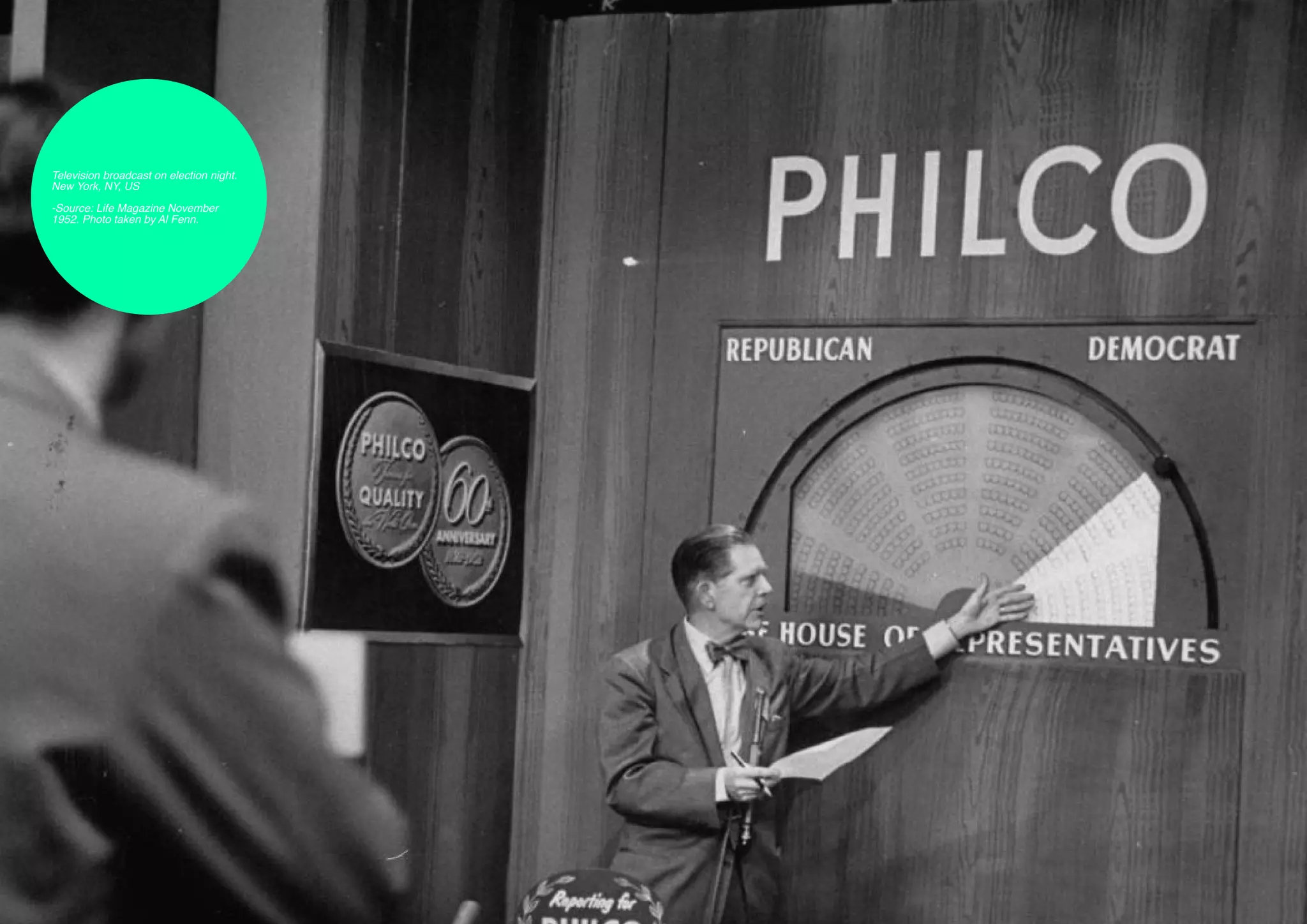 Television broadcast on election night.
     New York, NY, US

     -Source: Life Magazine November
     1952. Photo taken by Al Fenn.




28
 