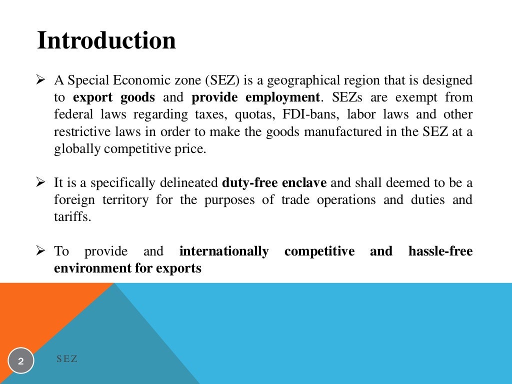 Special economic zone