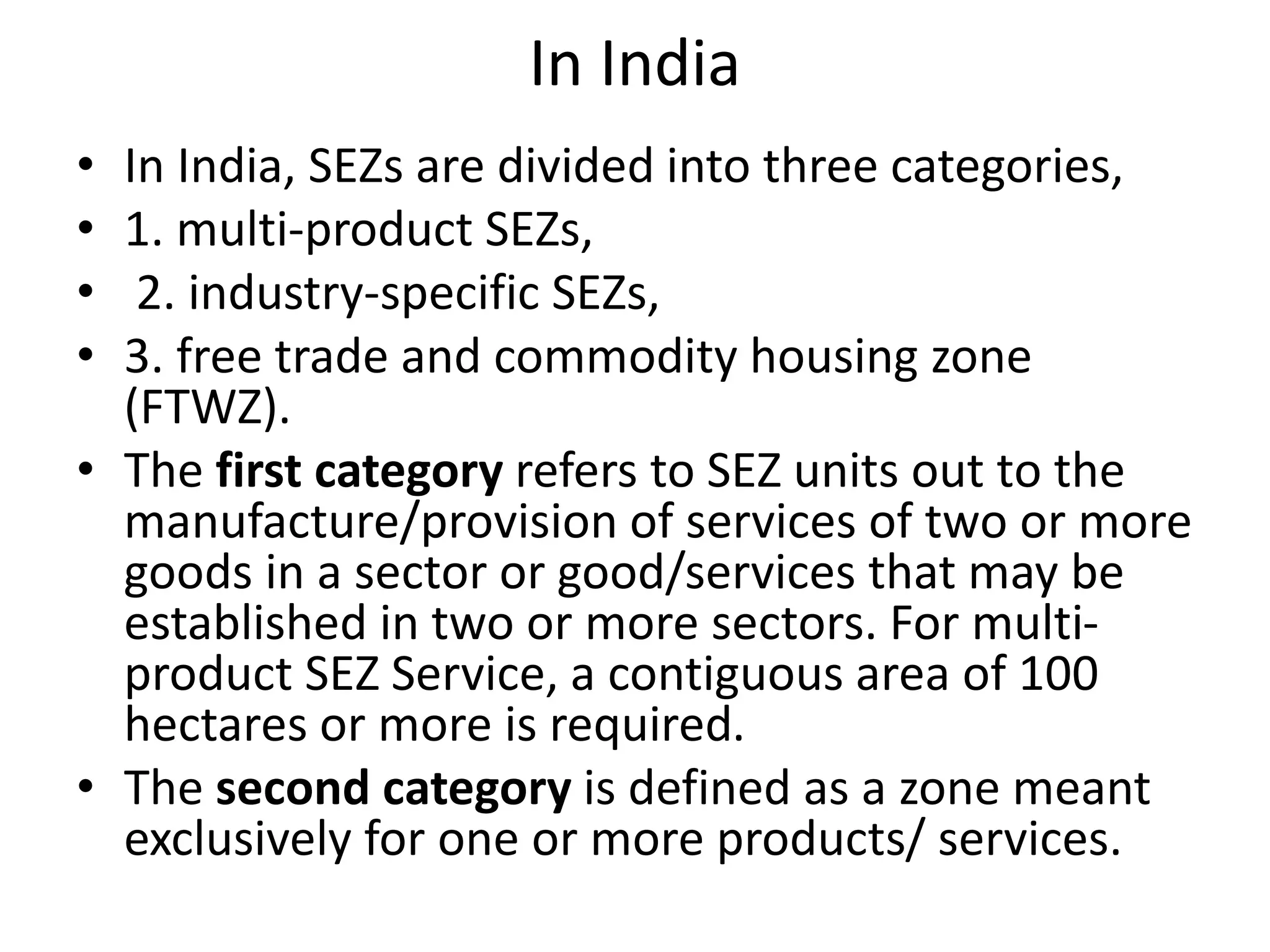 Special economic zone
