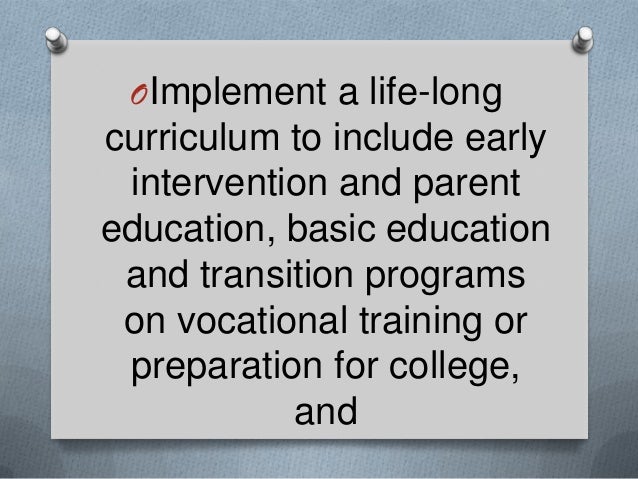 Importance of vocational education essay