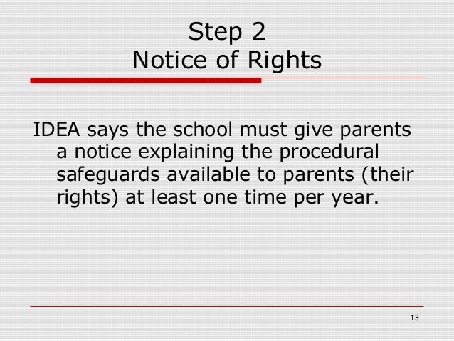 Parents Rights In Special Education Notice Of Procedural Safeguards >> Special education 101 Parents Rights In Special Education Notice Of Procedural Safeguards >> Special education 101