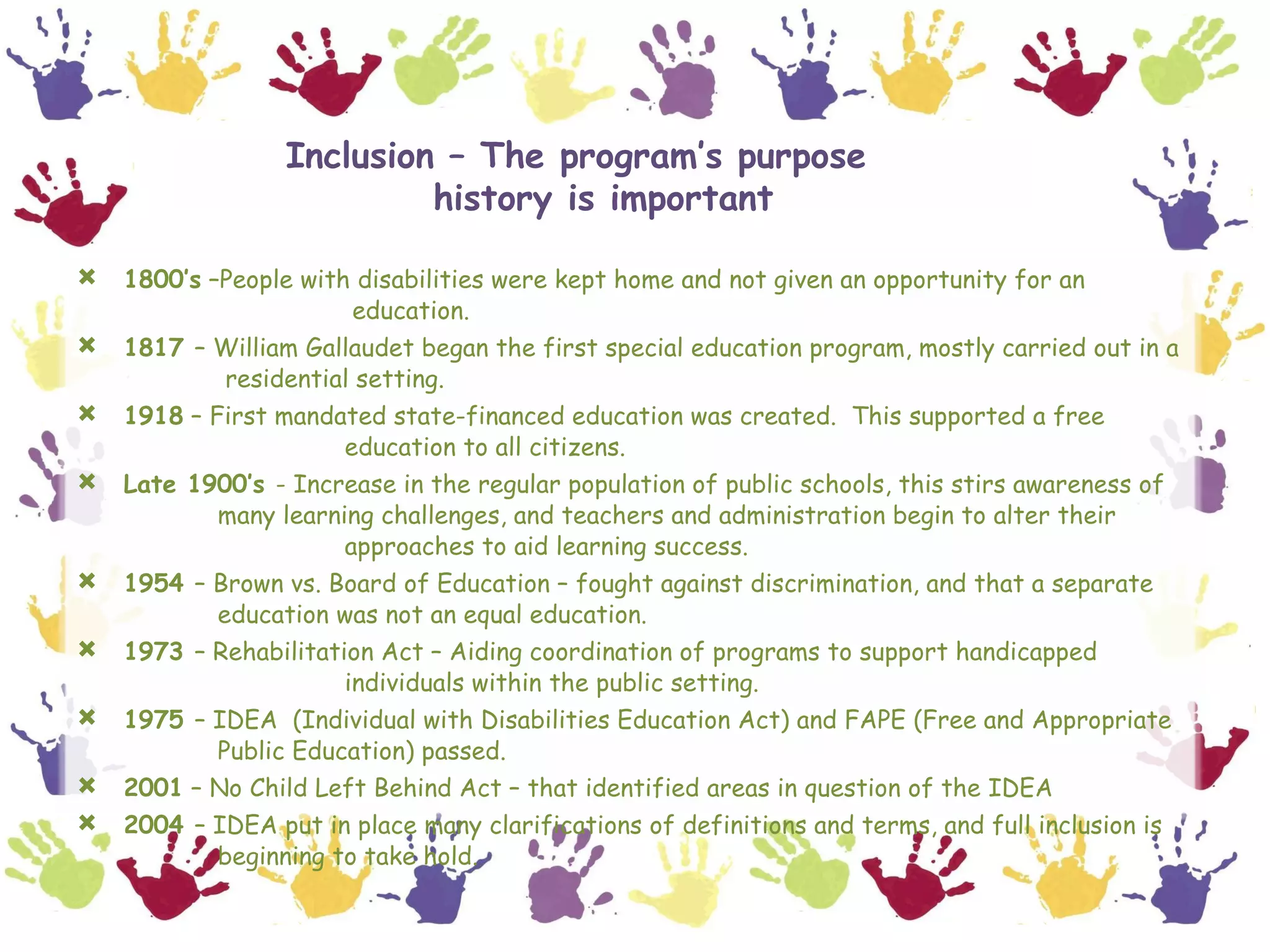 Special education and inclusion | PPT