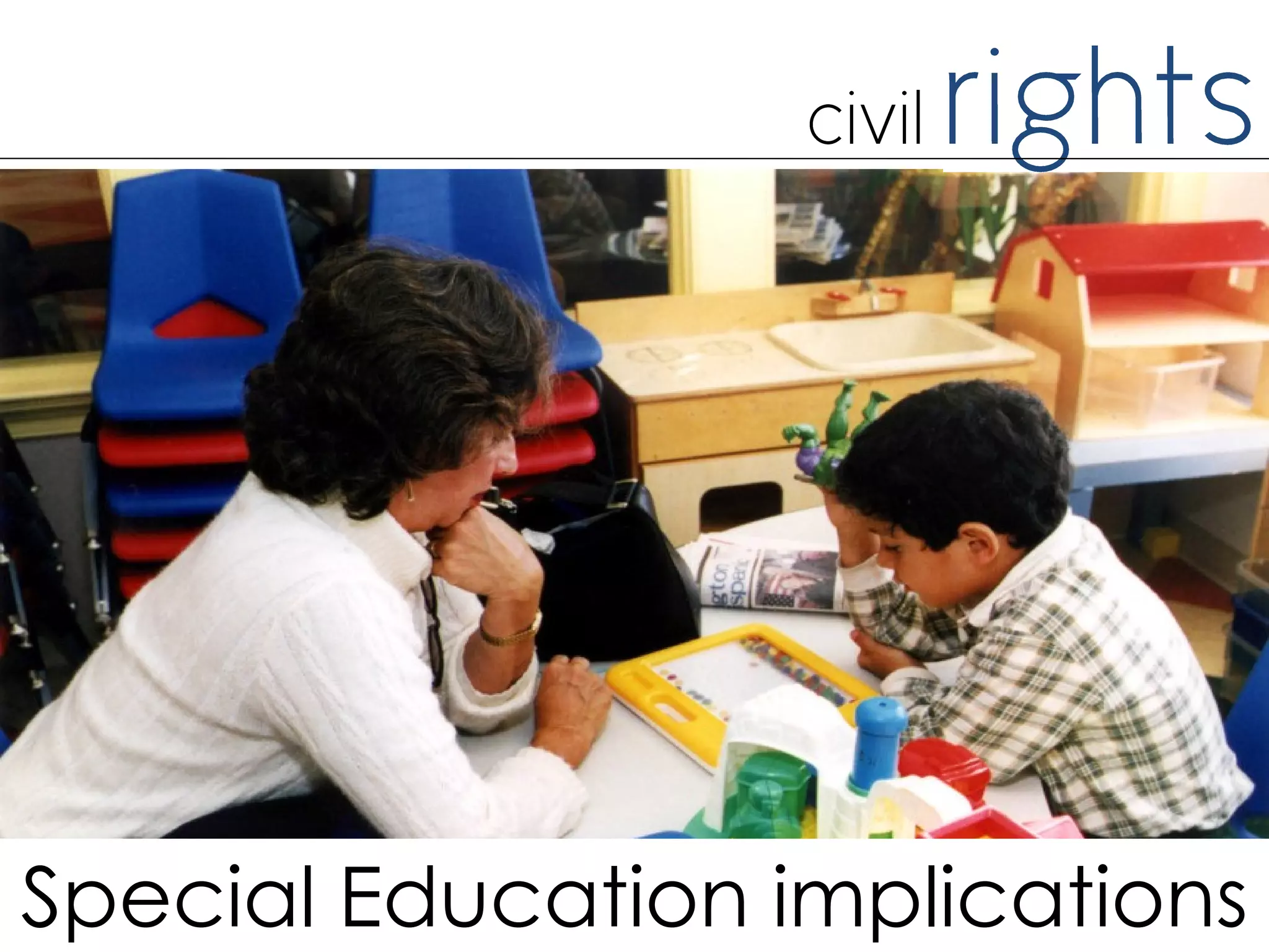 Special Education implications
 