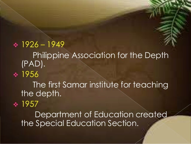 Special education in the philippines