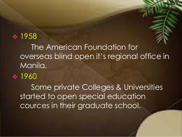 Special education in the philippines