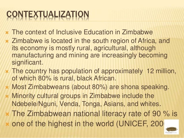 Special Education In Zimbabwe