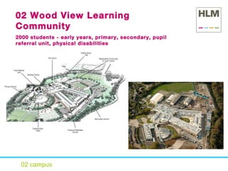 02 campus 02 Wood View Learning Community 2000 students - early years, primary, secondary, pupil referral unit, physical disabilities 
