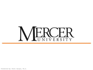 Presented By: Brent Daigle, Ph.D.
 