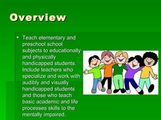 Special education teacher power point | PPT