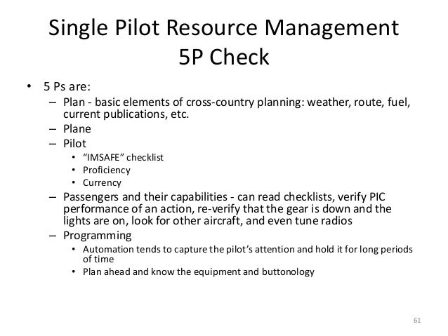 Imsafe checklist