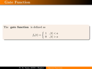Front Gate Function Special functions | PDF